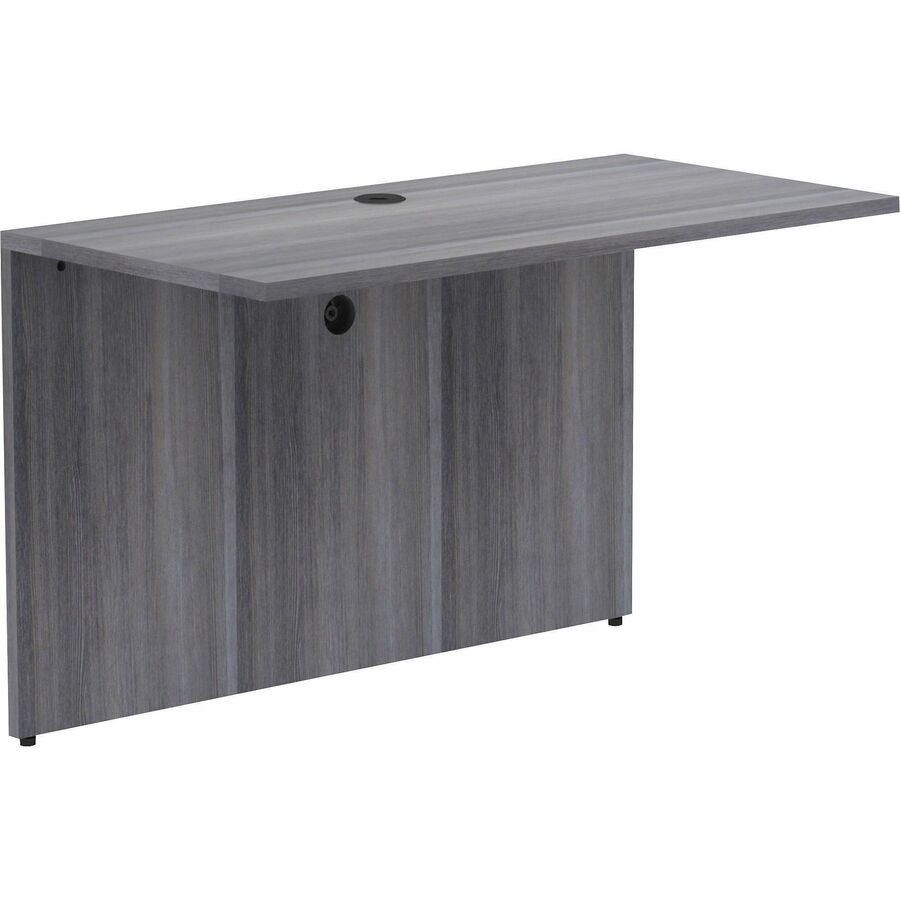 Lorell Essentials Series Bridge - 48" Width x 24" Depth x 29.5" Height - Polyvinyl Chloride (PVC) - Laminate, Weathered Charcoal