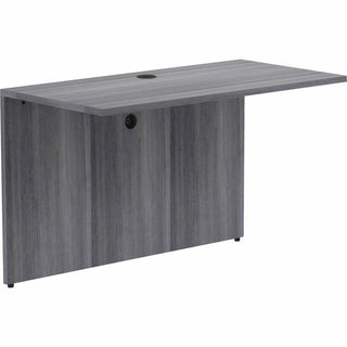 Lorell Essentials Series Bridge - 48" Width x 24" Depth x 29.5" Height - Polyvinyl Chloride (PVC) - Laminate, Weathered Charcoal
