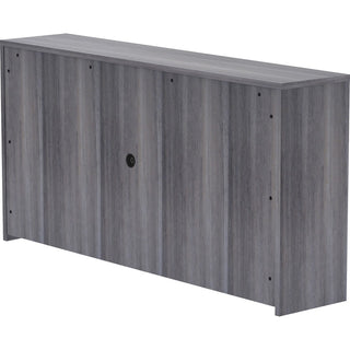 Lorell Essentials Series Stack-on Hutch with Doors - 72" x 15" x 36" - 4 Door(s) - Grommet
