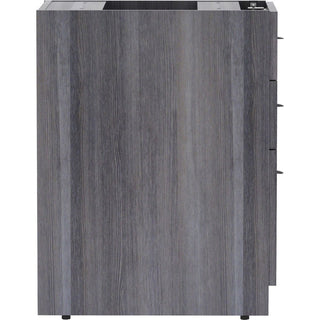 Lorell Essentials Series Box/Box/File Fixed File Cabinet - 16" x 22"28.3" - File, Box Drawer(s) - Finish: Laminate, Weathered Charcoal - File Drawer