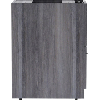 Lorell Essentials Series File/File Fixed File Cabinet - 16" x 22"28.3" - 2 x File Drawer(s) - Finish: Laminate, Weathered Charcoal - File Drawer