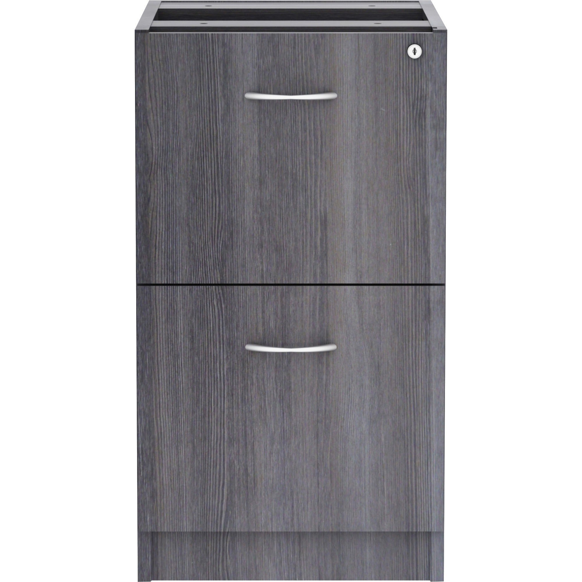 lorell-essentials-series-file-file-fixed-file-cabinet-16-x-22283-2-x-file-drawers-finish-laminate-weathered-charcoal-file-drawer_llr69559 - 2