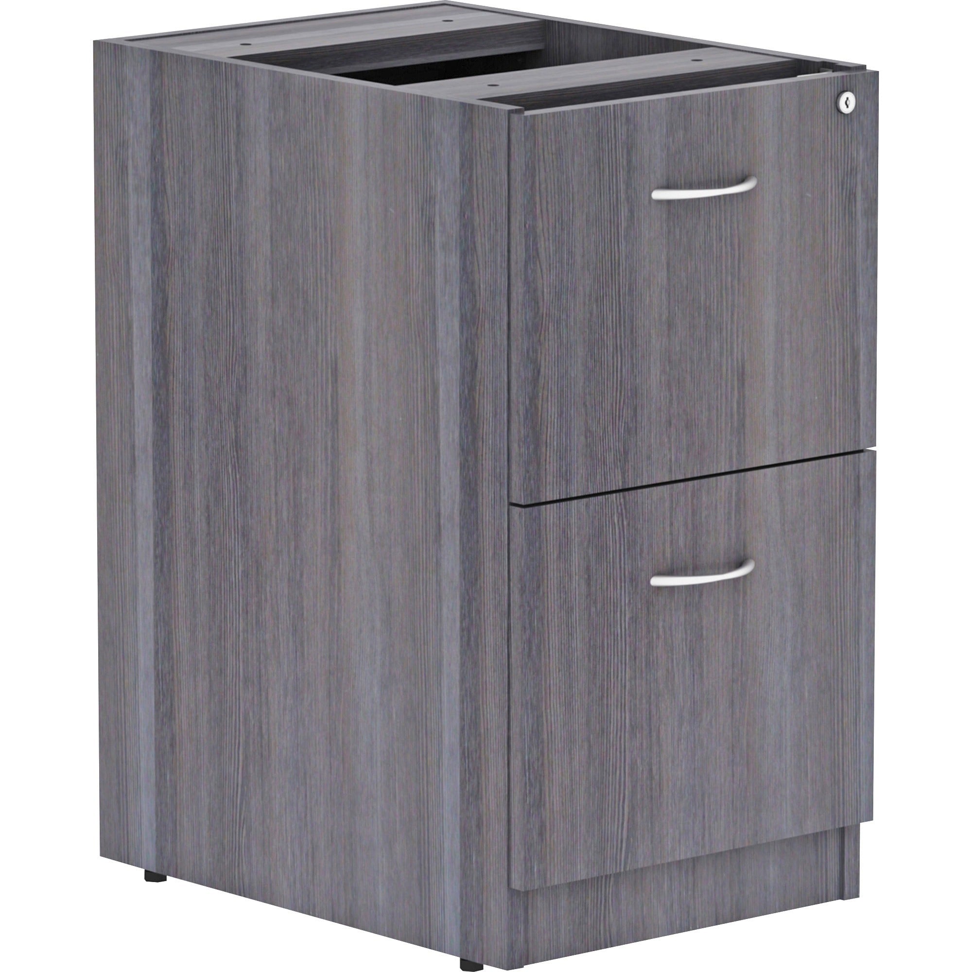 lorell-essentials-series-file-file-fixed-file-cabinet-16-x-22283-2-x-file-drawers-finish-laminate-weathered-charcoal-file-drawer_llr69559 - 1