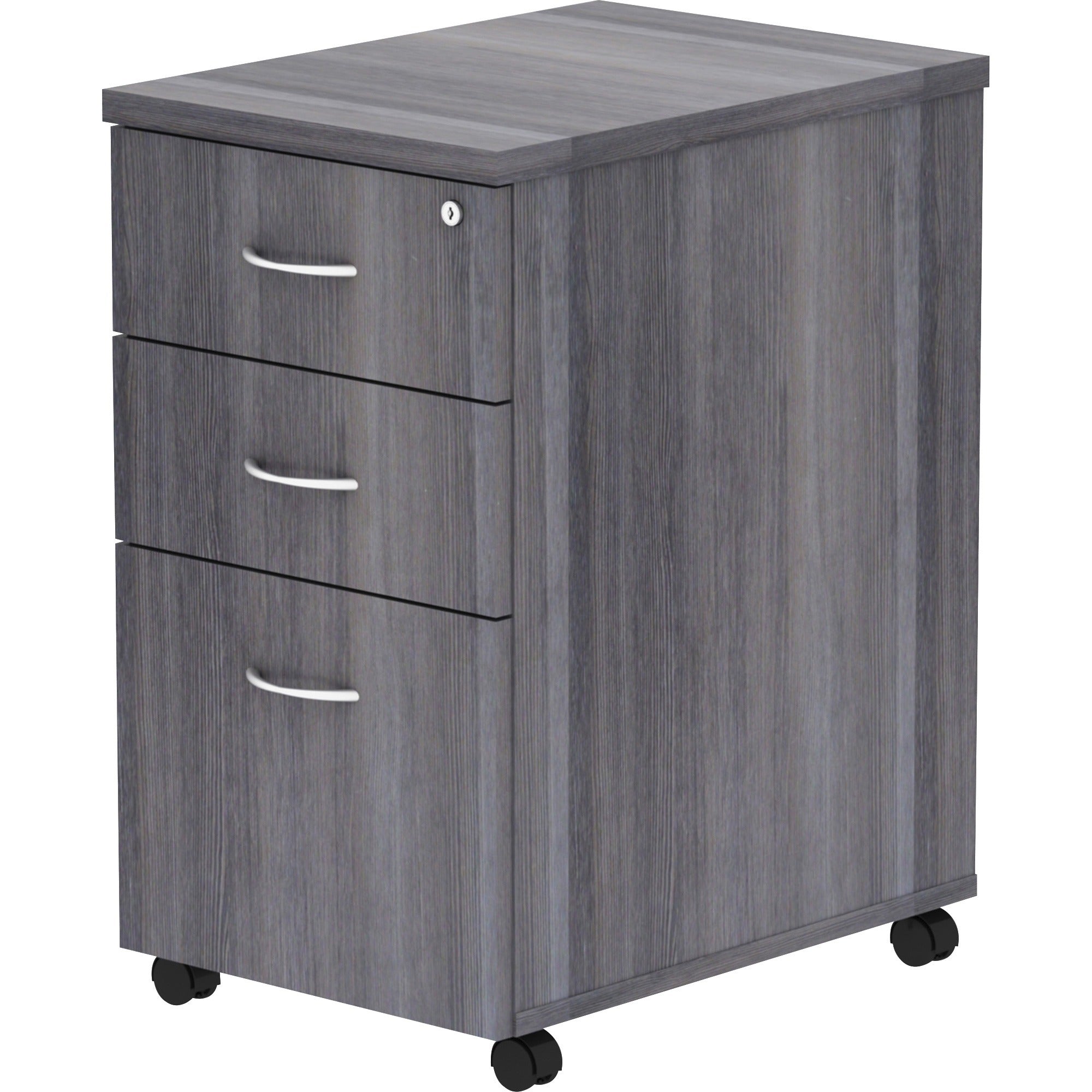 lorell-essentials-series-box-box-file-mobile-file-cabinet-16-x-22283-3-x-box-file-drawers-finish-weathered-charcoal-laminate_llr69560 - 3