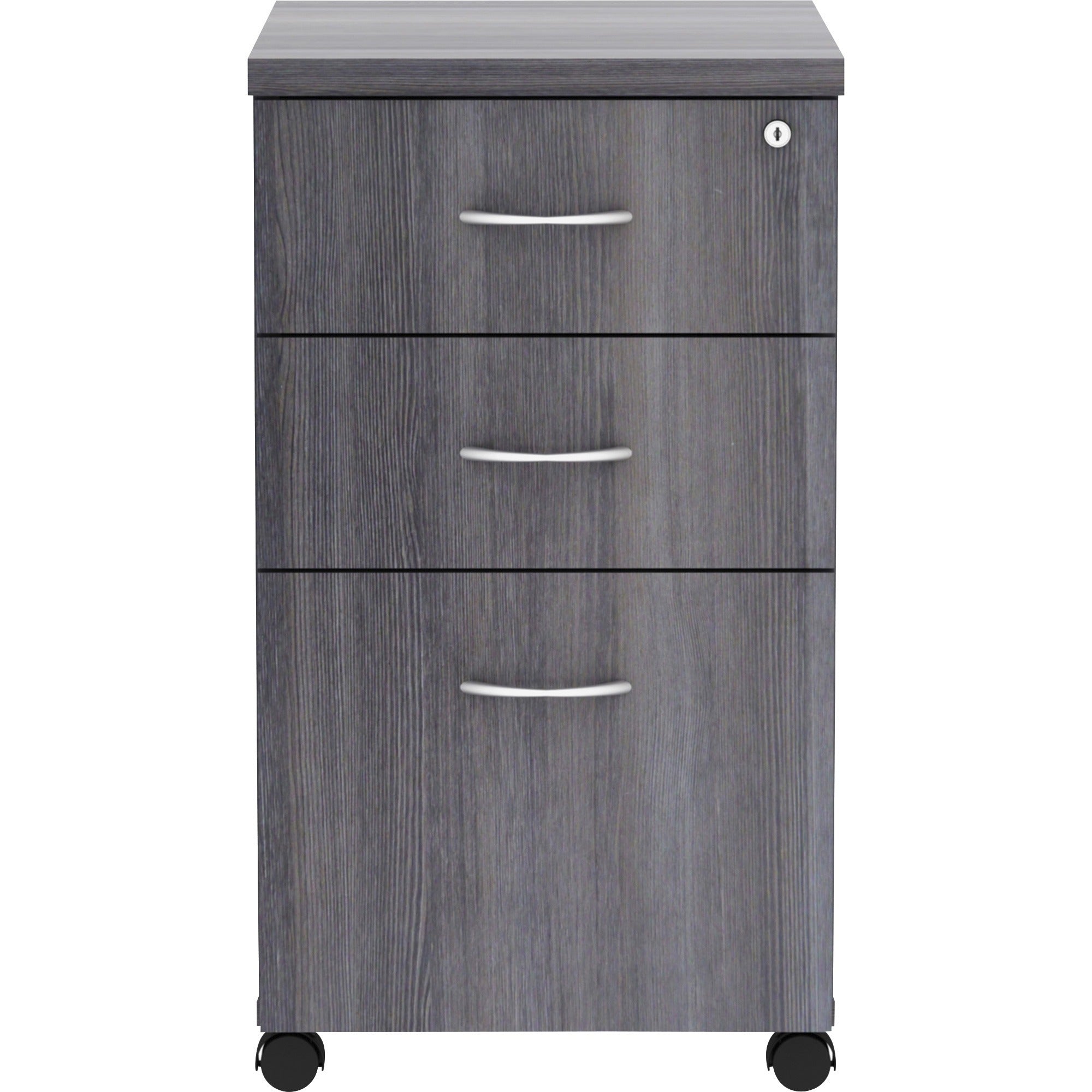 lorell-essentials-series-box-box-file-mobile-file-cabinet-16-x-22283-3-x-box-file-drawers-finish-weathered-charcoal-laminate_llr69560 - 2