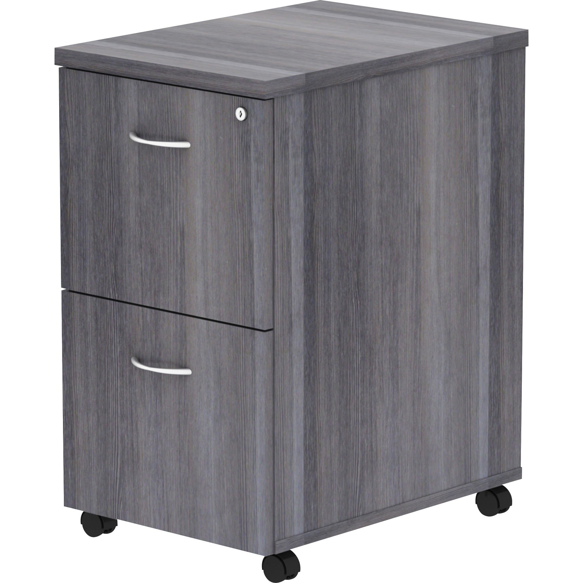 lorell-essentials-series-file-file-mobile-file-cabinet-16-x-22283-2-x-file-drawers-finish-weathered-charcoal-laminate_llr69561 - 3