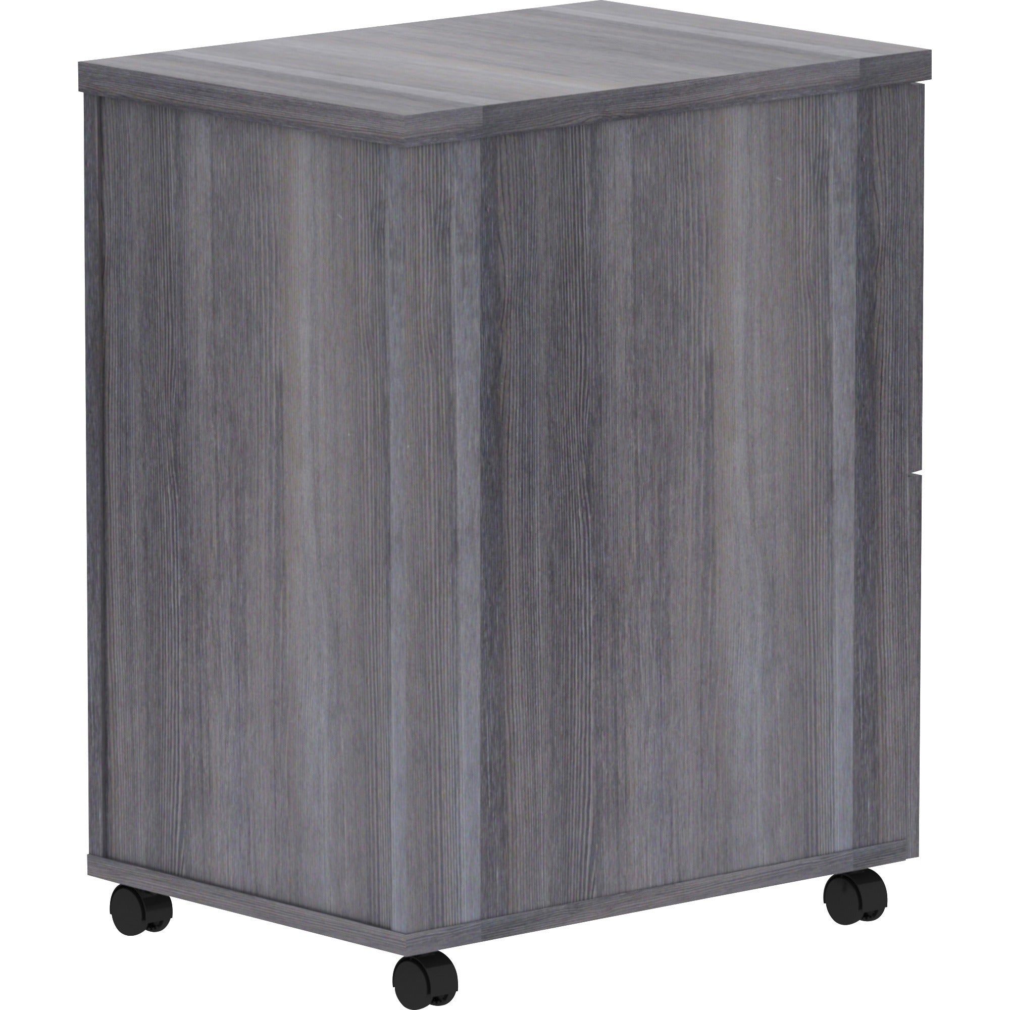 lorell-essentials-series-file-file-mobile-file-cabinet-16-x-22283-2-x-file-drawers-finish-weathered-charcoal-laminate_llr69561 - 4