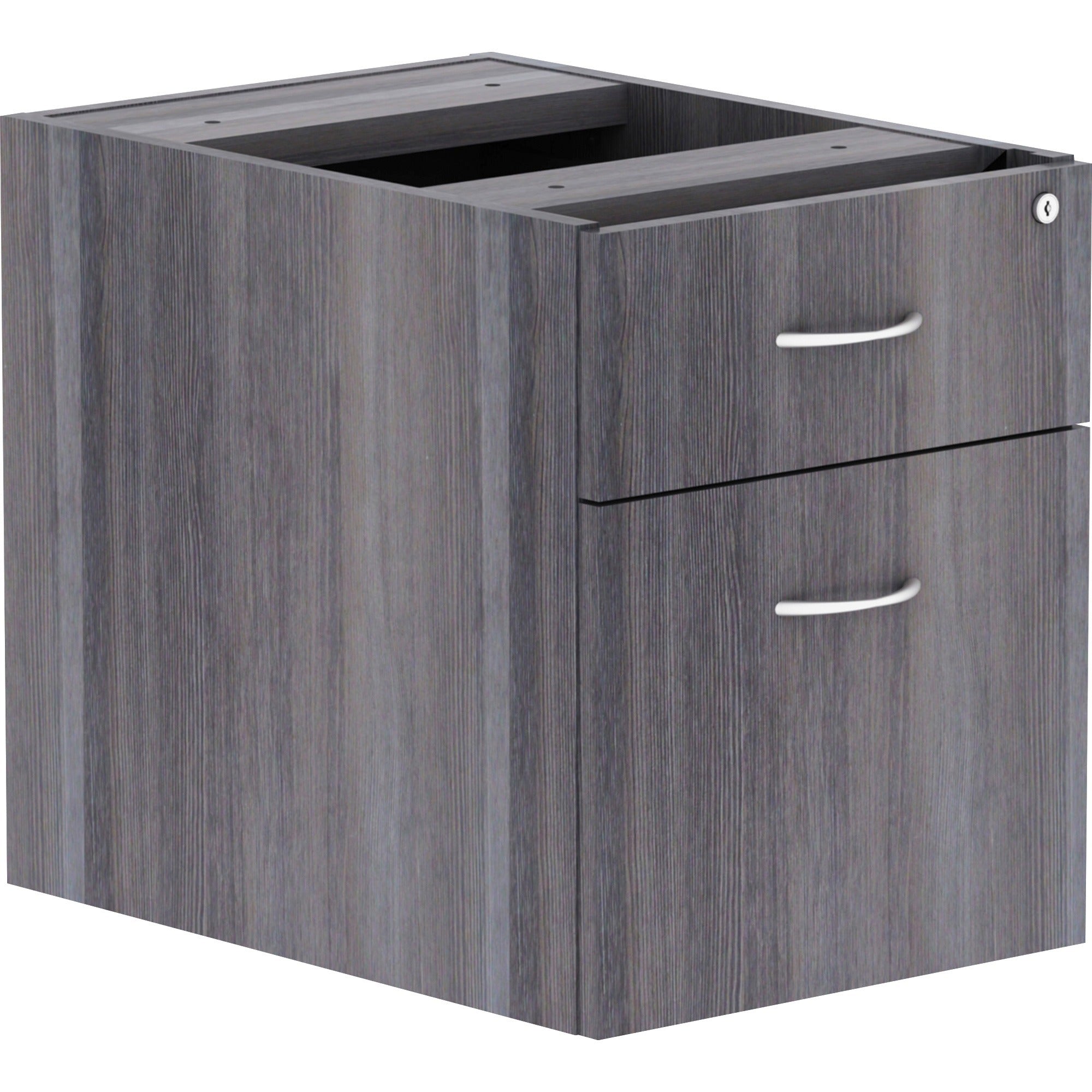 Lorell Essentials Series Box/File Hanging File Cabinet - 16" x 12"28.3" - Box, File Drawer(s) - Finish: Weathered Charcoal, Laminate