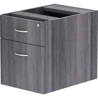 Lorell Essentials Series Box/File Hanging File Cabinet - 16" x 12"28.3" - Box, File Drawer(s) - Finish: Weathered Charcoal, Laminate
