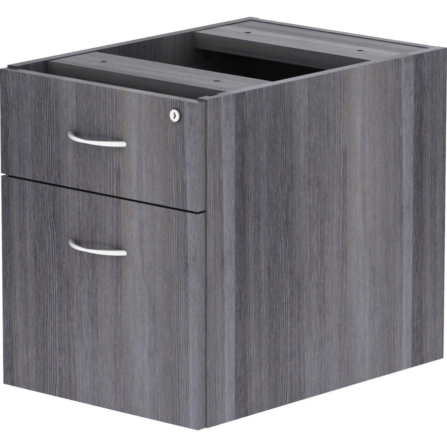 Lorell Essentials Series Box/File Hanging File Cabinet - 16" x 12"28.3" - Box, File Drawer(s) - Finish: Weathered Charcoal, Laminate
