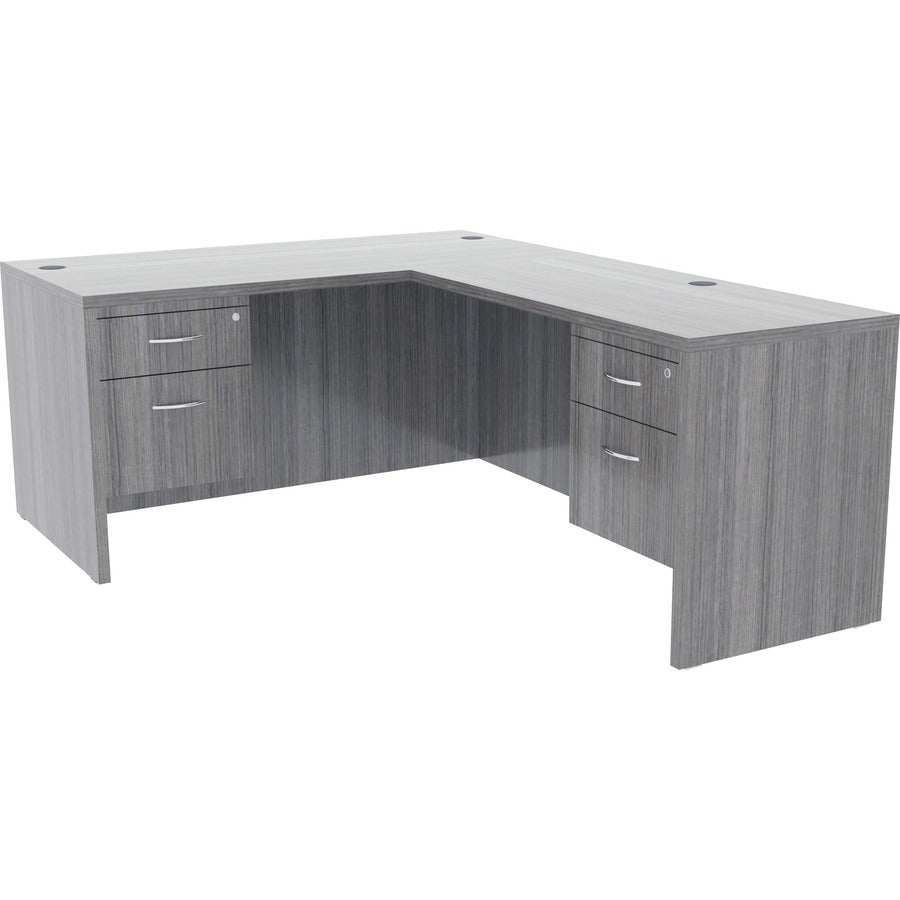 Lorell Essentials Series Box/File Hanging File Cabinet - 16" x 12"28.3" - Box, File Drawer(s) - Finish: Weathered Charcoal, Laminate