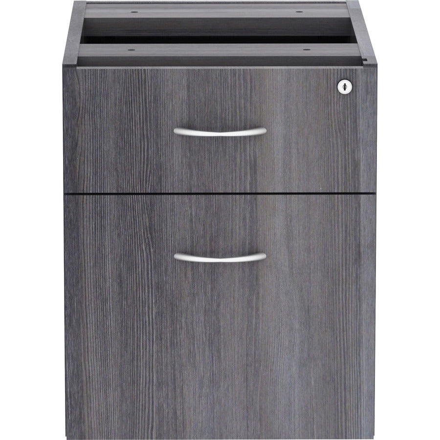 Lorell Essentials Series Box/File Hanging File Cabinet - 16" x 12"28.3" - Box, File Drawer(s) - Finish: Weathered Charcoal, Laminate