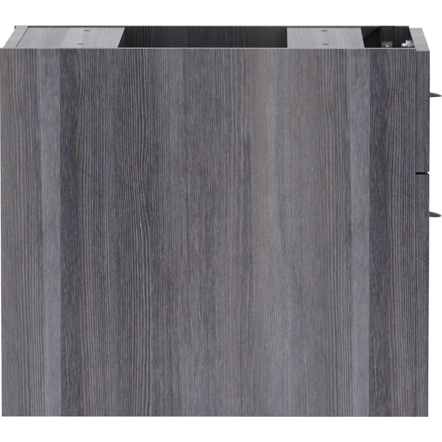 Lorell Essentials Series Box/File Hanging File Cabinet - 16" x 12"28.3" - Box, File Drawer(s) - Finish: Weathered Charcoal, Laminate
