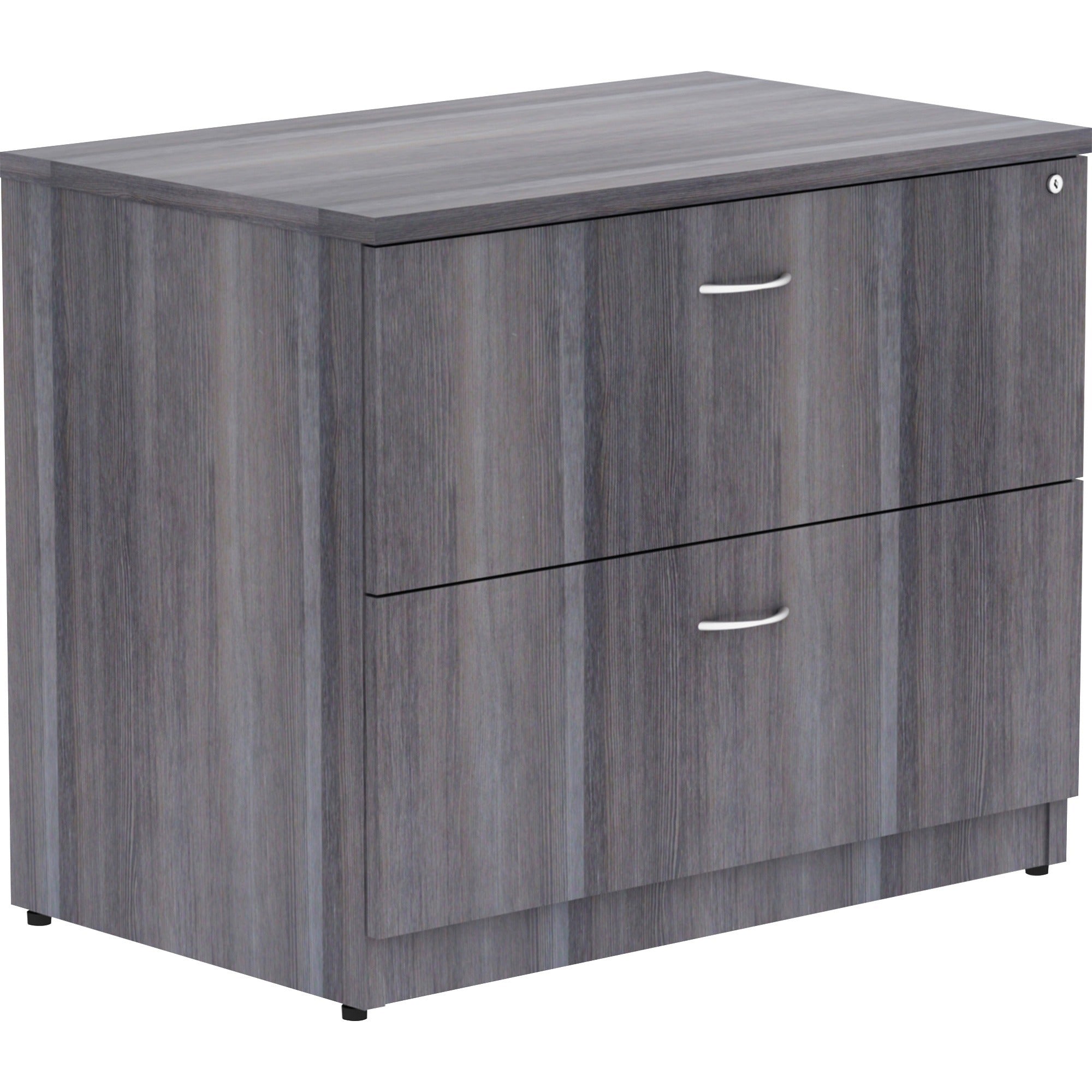 lorell-essentials-series-lateral-file-35-x-22295--1-top-2-x-file-drawers-finish-weathered-charcoal-laminate_llr69563 - 1