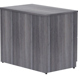 Lorell Essentials Series Lateral File - 35" x 22"29.5" , 1" Top - 2 x File Drawer(s) - Finish: Weathered Charcoal, Laminate