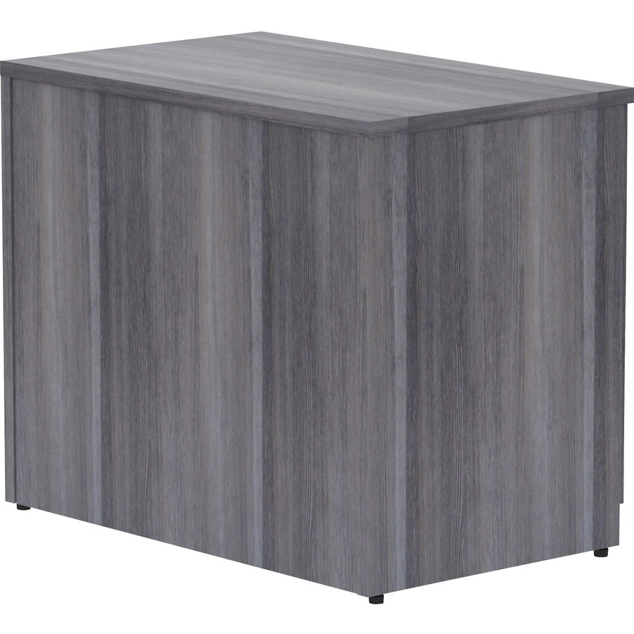 Lorell Essentials Series 2-Door Storage Cabinet - 36" x 22.5" x 29.5" - 2 Door(s) - Finish: Weathered Charcoal, Laminate