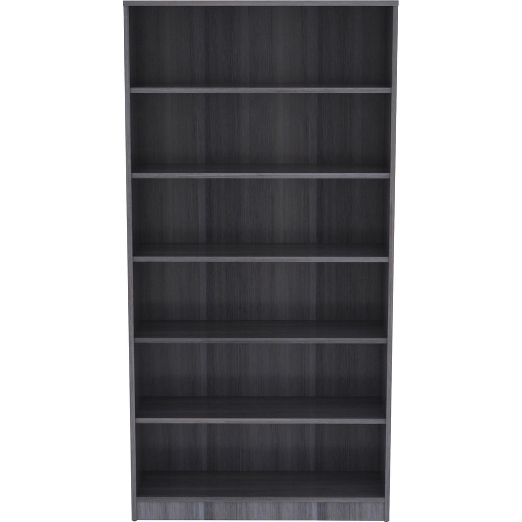 lorell-laminate-bookcase-6-shelfves-72-height-x-36-width-x-12-depth-thermally-fused-laminate-1-each_llr69565 - 2