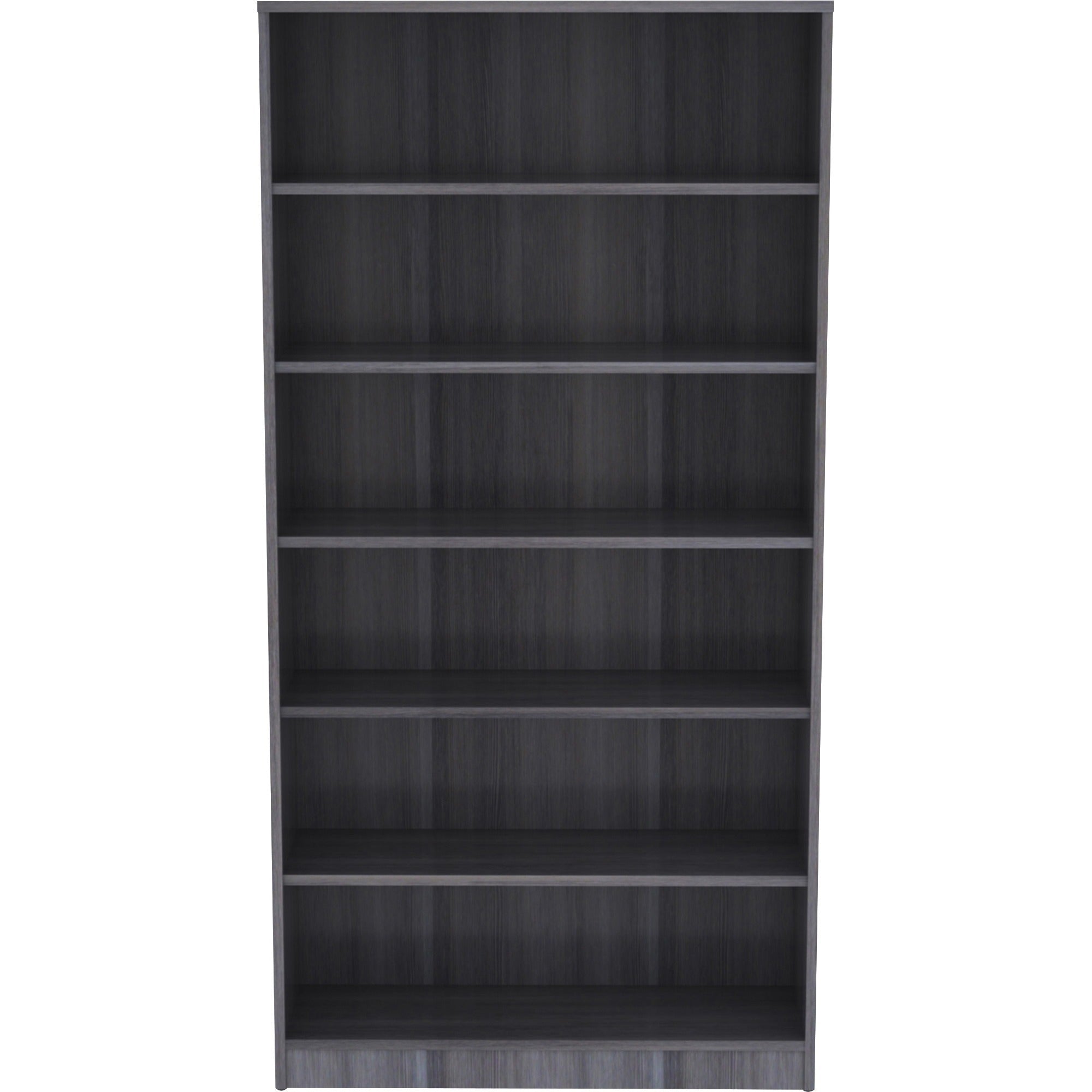 lorell-laminate-bookcase-6-shelfves-72-height-x-36-width-x-12-depth-thermally-fused-laminate-1-each_llr69565 - 2