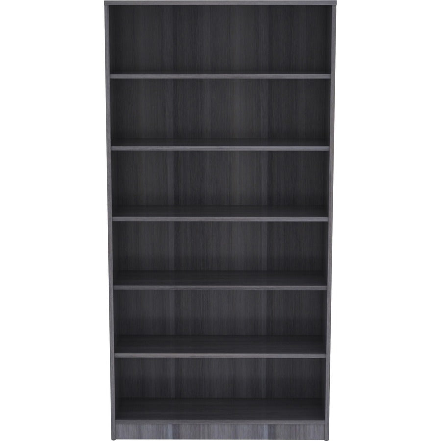 Lorell Laminate Bookcase - 6 Shelf(ves) - 72" Height x 36" Width x 12" Depth - Thermally Fused Laminate - 1 Each