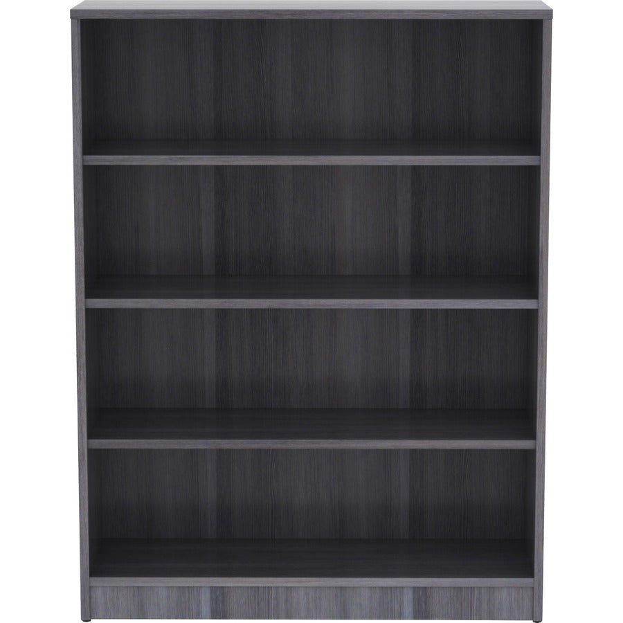 Lorell Laminate Bookcase - 4 Shelf(ves) - 48" Height x 36" Width x 12" Depth - Thermally Fused Laminate - 1 Each