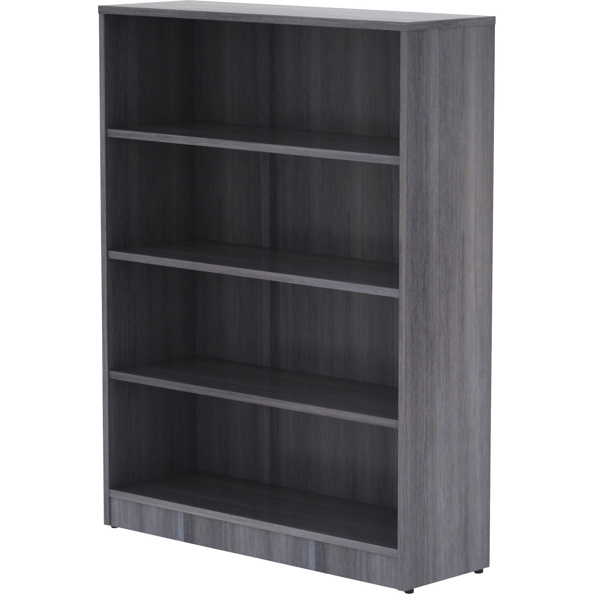 Lorell Laminate Bookcase - 4 Shelf(ves) - 48" Height x 36" Width x 12" Depth - Thermally Fused Laminate - 1 Each - 3