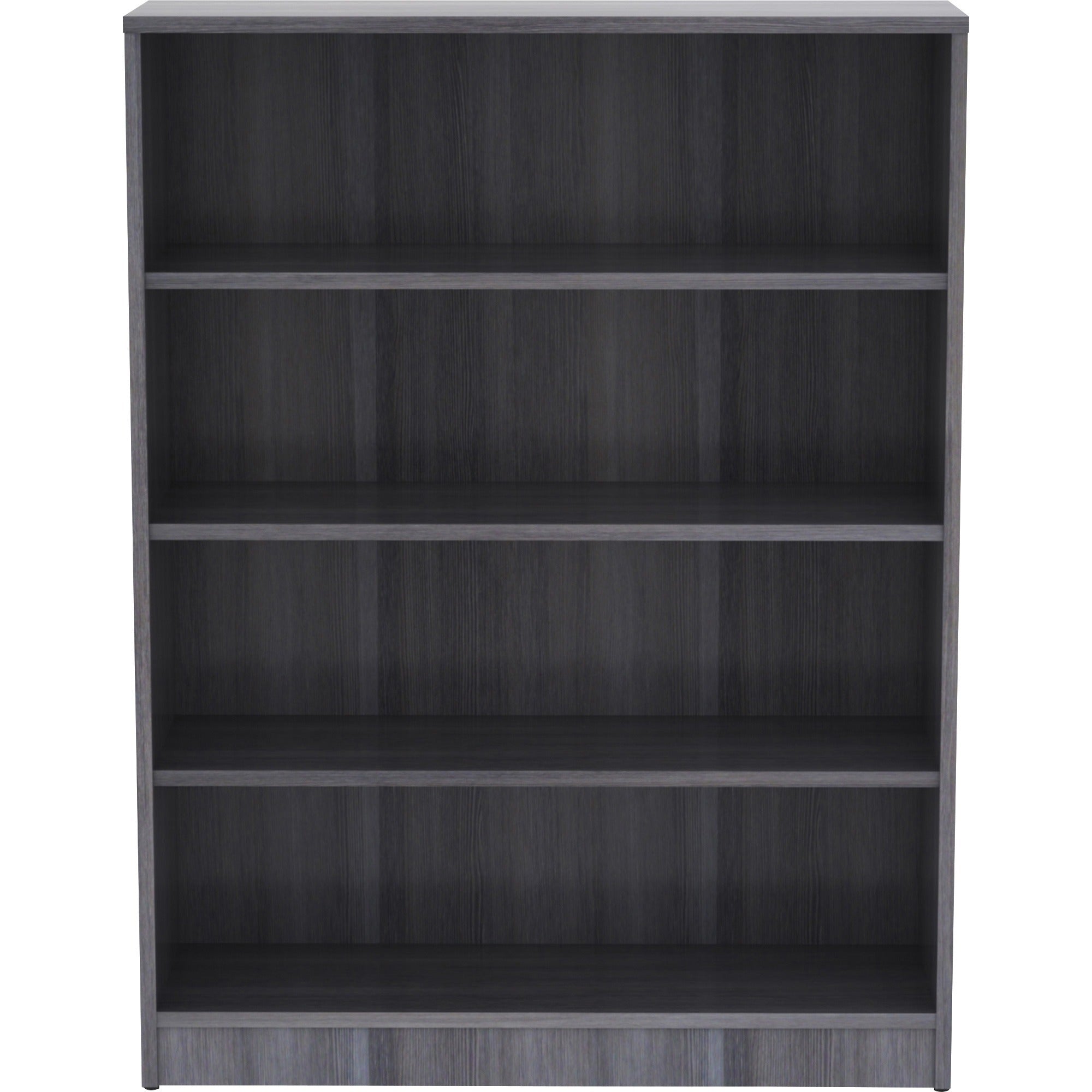 Lorell Laminate Bookcase - 4 Shelf(ves) - 48" Height x 36" Width x 12" Depth - Thermally Fused Laminate - 1 Each - 2