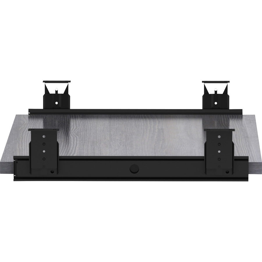 Lorell Universal Keyboard Tray - 26" x 0.8" x 15.4" - Finish: Charcoal