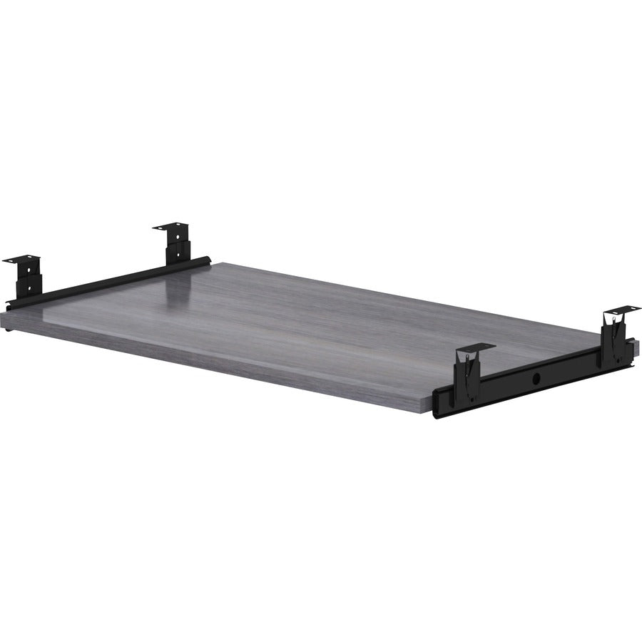 Lorell Universal Keyboard Tray - 26" x 0.8" x 15.4" - Finish: Charcoal