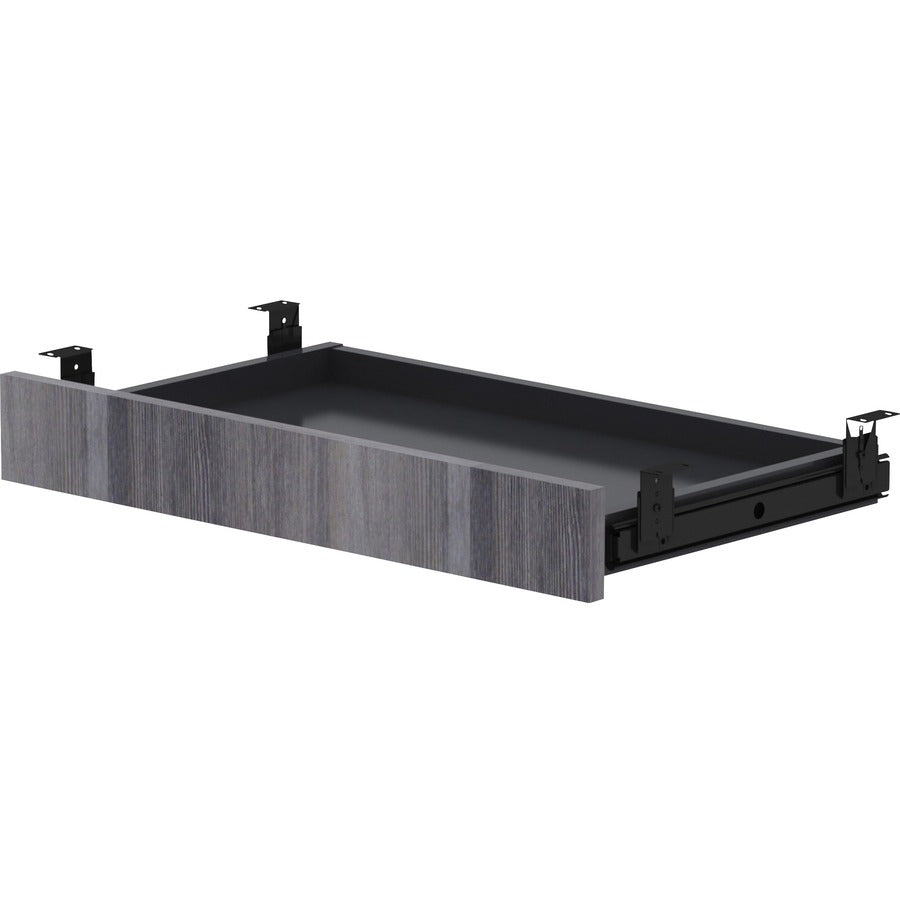 Lorell Universal Center Drawer - 28.4" x 16.7" x 5.1" - Finish: Weathered Charcoal