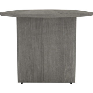Lorell Essentials Oval Conference Table - 1.3" Top, 0" Edge, 72" x 29.5"36" - Finish: Weathered Charcoal, Laminate