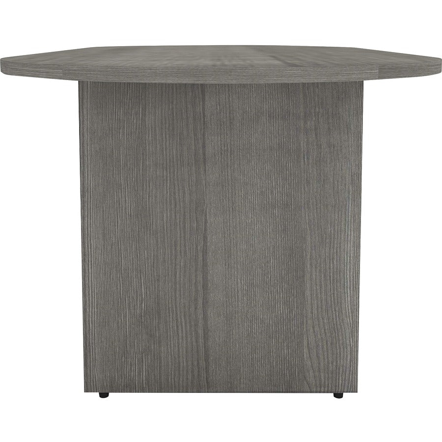 Lorell Essentials Oval Conference Table - 1.3" Top, 0" Edge, 72" x 29.5"36" - Finish: Weathered Charcoal, Laminate