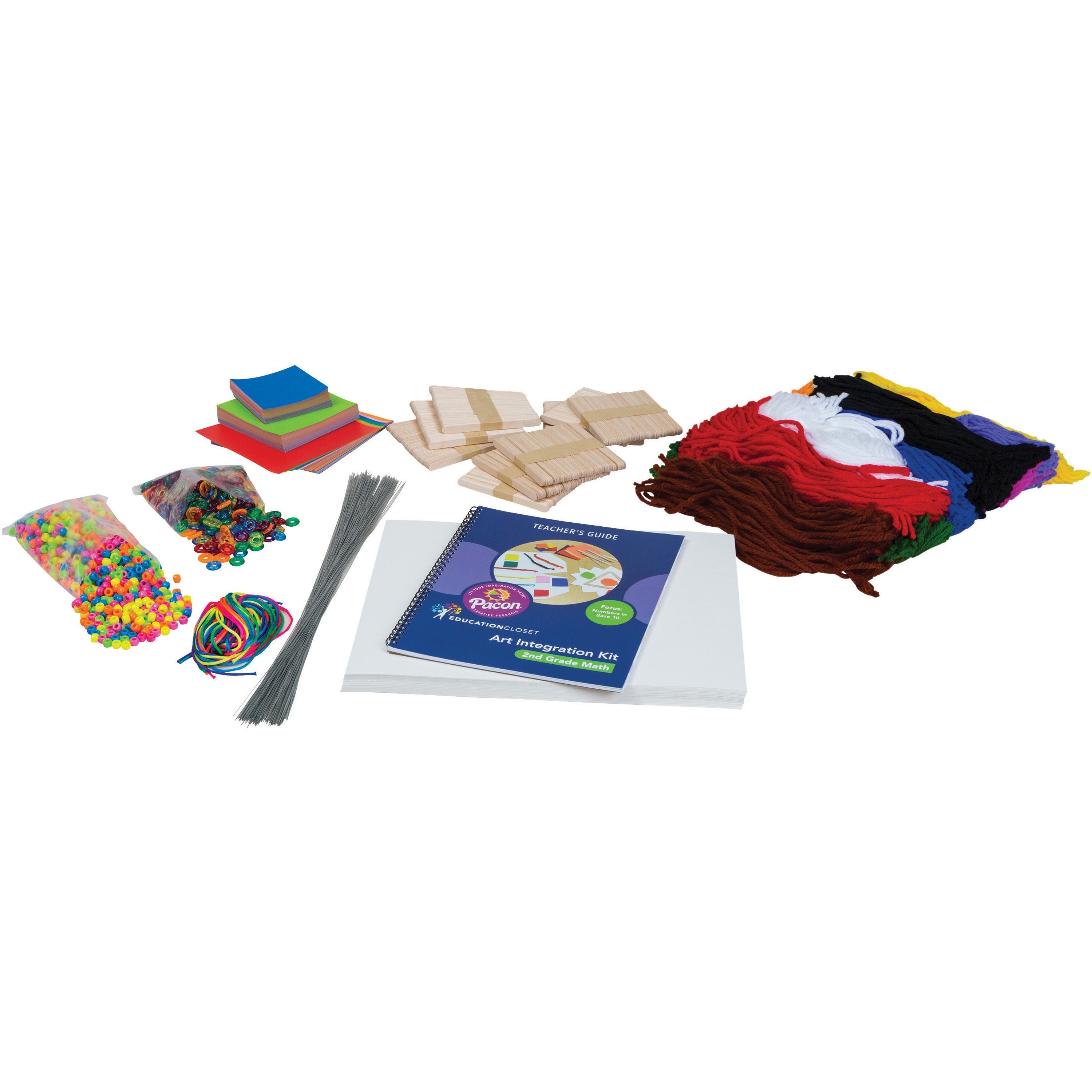 pacon-2nd-grade-math-art-integration-kit-skill-learning-science-technology-engineering-mathematics-planning-1-kit_pac100105 - 1