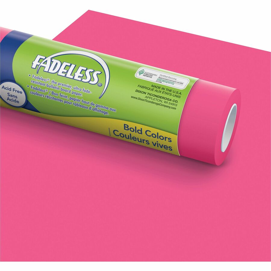 fadeless-bright-colors-bulletin-art-paper-fun-and-learning-table-skirting-display-decoration-art-project-craft-project-bulletin-board-325height-x-48width-x-12-ftlength-4-carton-lime-deep-purple-magenta-azure_pac57533 - 4