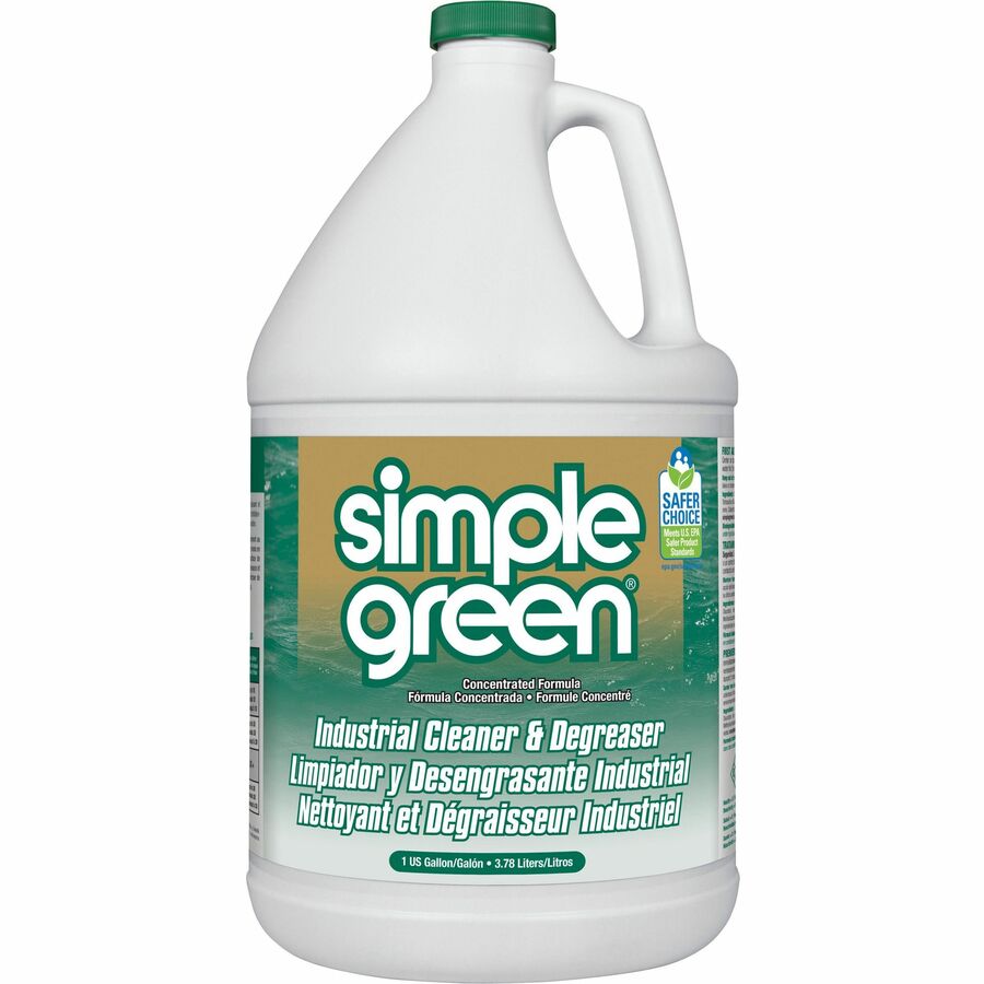 Simple Green Industrial Cleaner/Degreaser - Concentrate - 128 fl oz (4 quart) - Original Scent - 168 / Pallet - Non-toxic, Non-abrasive, Non-corrosive, Residue-free, Non-flammable - White