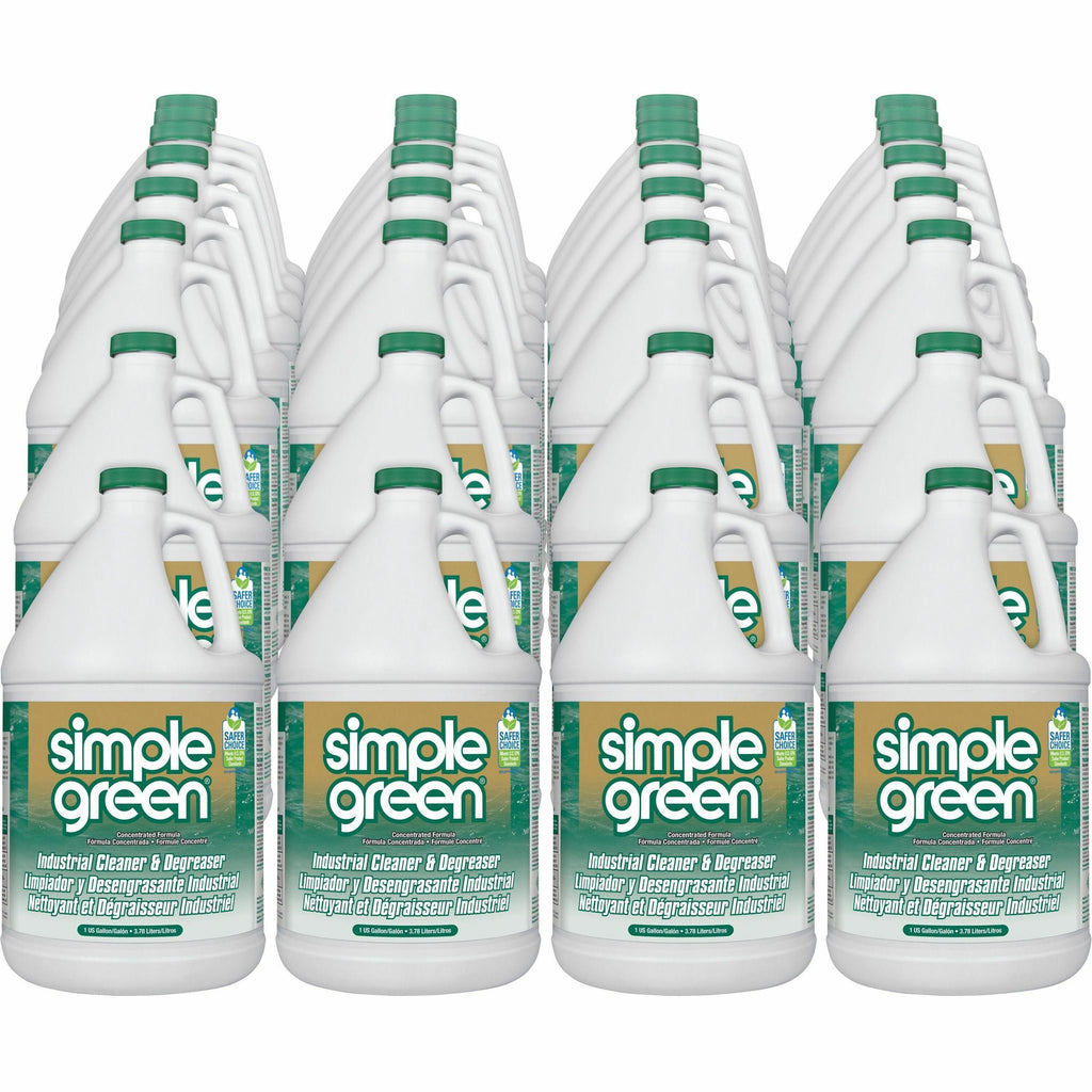 Simple Green Industrial Cleaner/Degreaser - Concentrate - 128 fl oz (4 quart) - Original Scent - 168 / Pallet - Non-toxic, Non-abrasive, Non-corrosive, Residue-free, Non-flammable - White
