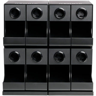 Premium K-Cup Pod Storage Rack 8-Sleeve, 16 x 21 x 18, Black