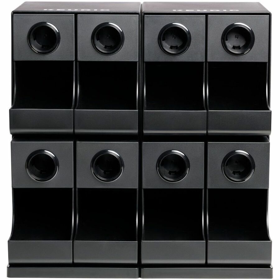 Premium K-Cup Pod Storage Rack 8-Sleeve, 16 x 21 x 18, Black