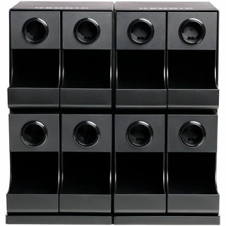 Premium K-Cup Pod Storage Rack 8-Sleeve, 16 x 21 x 18, Black