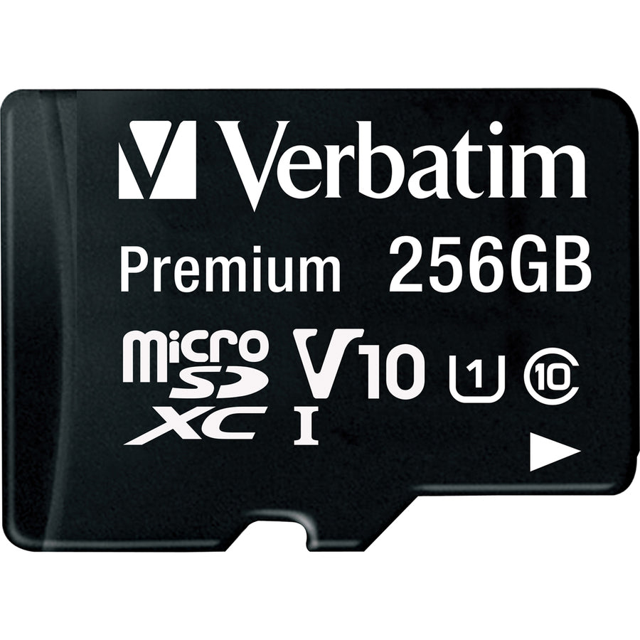 verbatim-premium-256-gb-class-10-uhs-i-u1-microsdxc-1-pack-100-mb-s-read-lifetime-warranty_ver70364 - 2