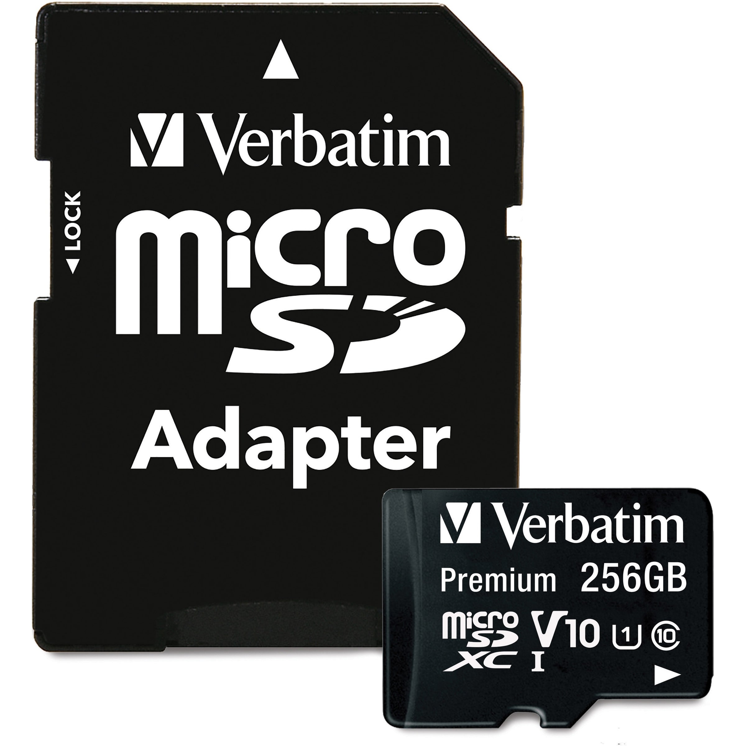 verbatim-premium-256-gb-class-10-uhs-i-u1-microsdxc-1-pack-100-mb-s-read-lifetime-warranty_ver70364 - 1
