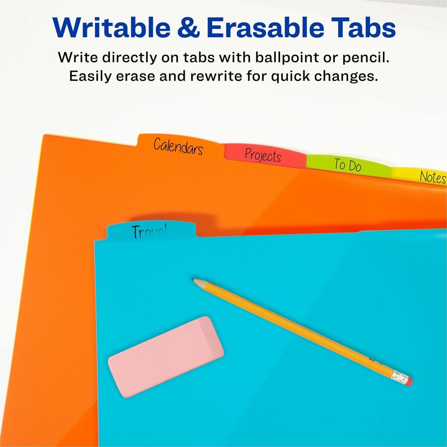Avery Multipurpose Label - Multicolor - Plastic - 2