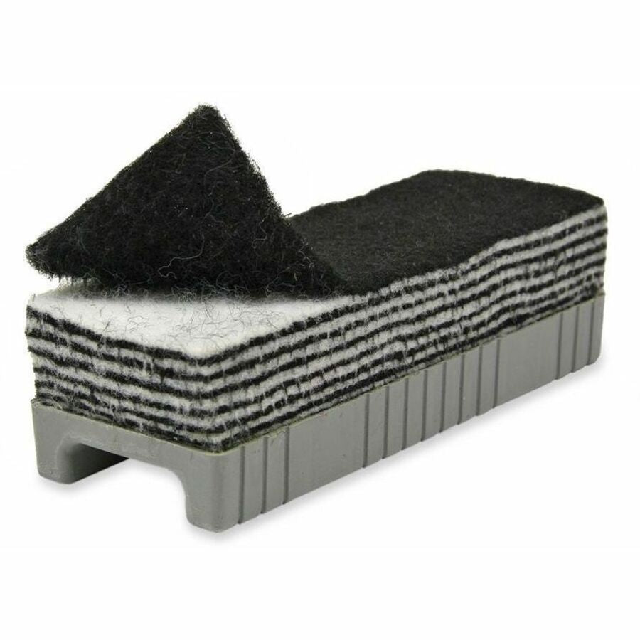 Creativity Street 12-N-1 Whiteboard Eraser - 2.25" Width x 5.75" Length - Black, White - Plastic - 1Each