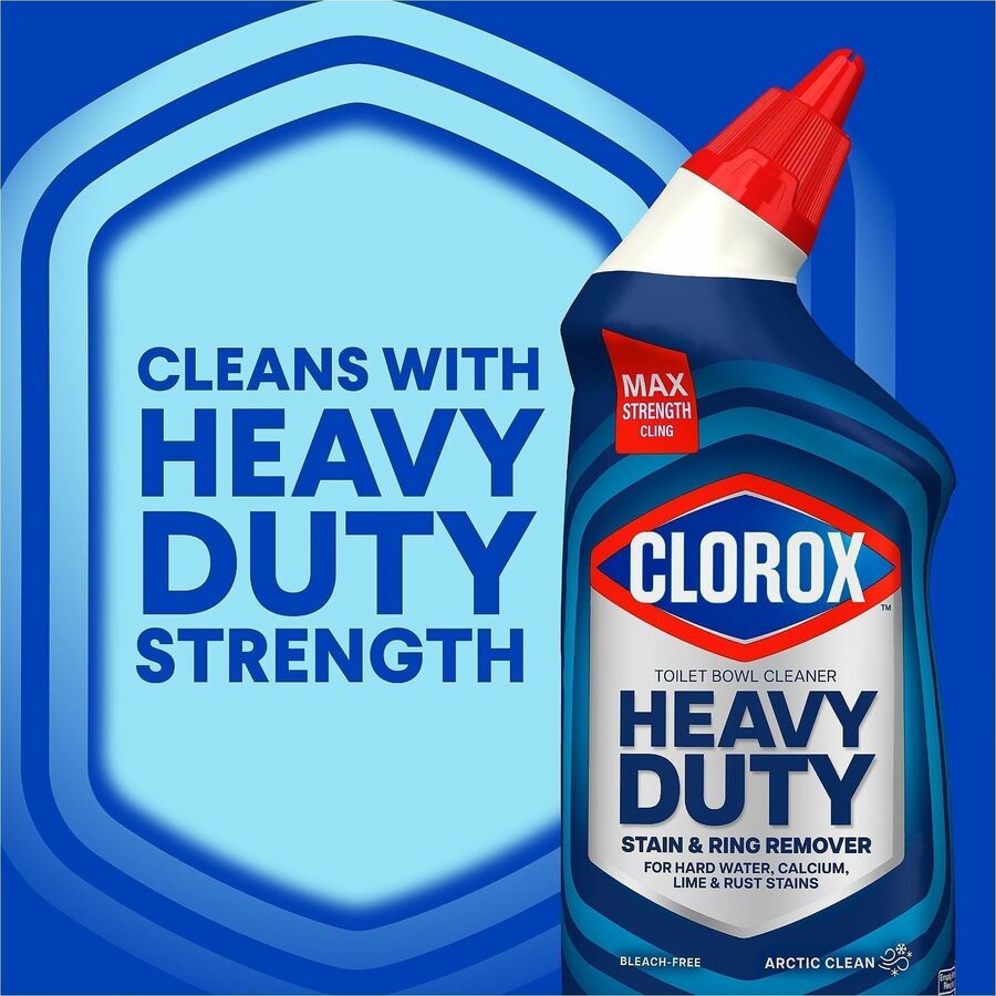 Clorox Toilet Bowl Cleaner Lime & Rust Destroyer - 24 fl oz (0.8 quart)Bottle - 360 / Bundle - Deodorize, Bleach-free - Clear