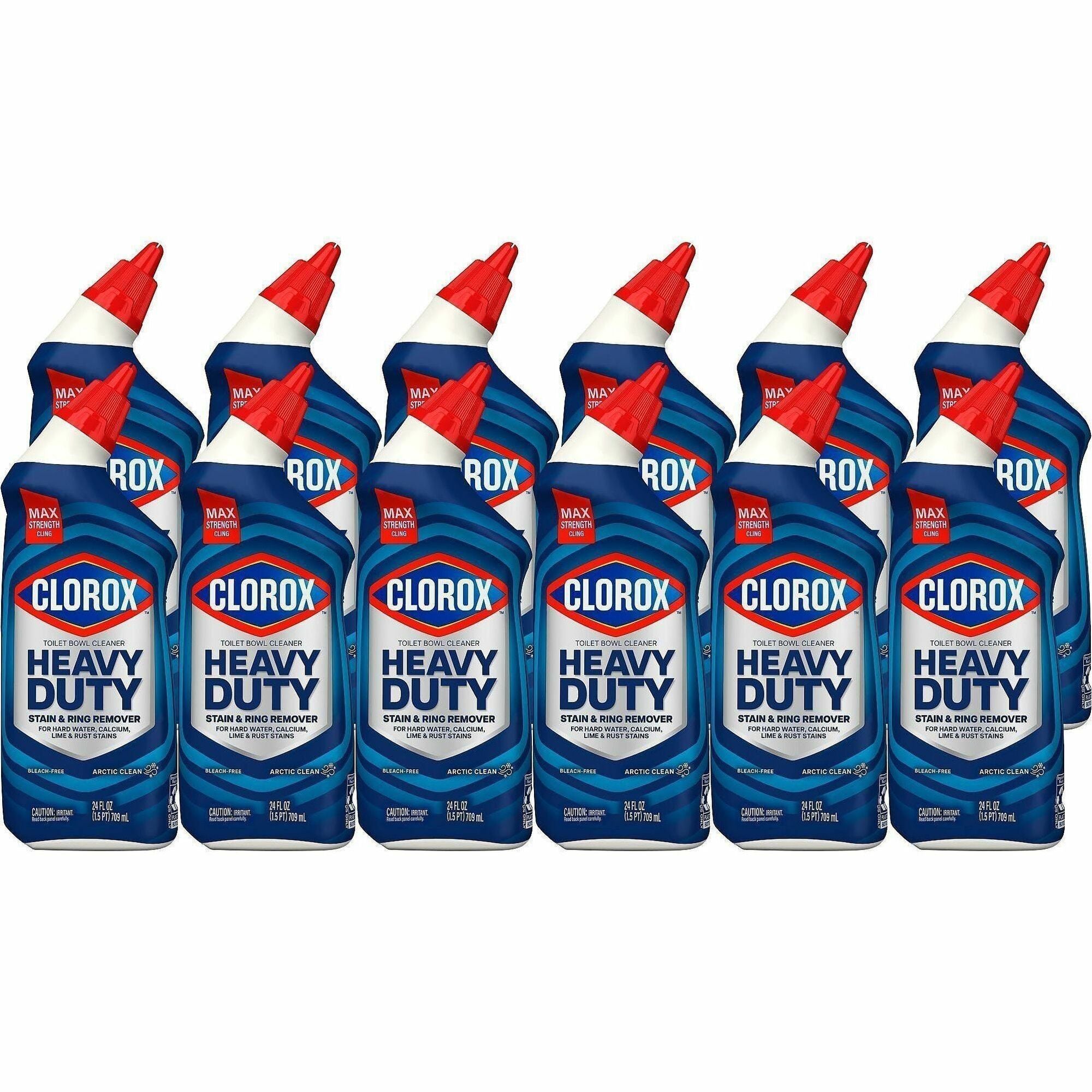 Clorox Toilet Bowl Cleaner Lime & Rust Destroyer - 24 fl oz (0.8 quart)Bottle - 360 / Bundle - Deodorize, Bleach-free - Clear