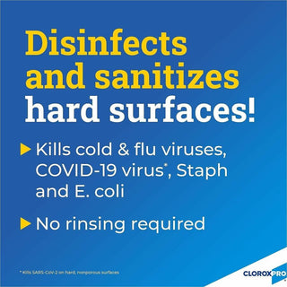 CloroxPro Anywhere Daily Disinfectant and Sanitizer - 32 fl oz (1 quart) - 216 / Bundle - Residue-free, Fume-free, Antibacterial - Clear