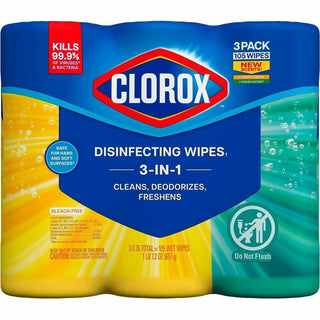 Clorox Disinfecting Cleaning Wipes Value Pack - Ready-To-Use - 35 / Canister - 675 / Pallet - Easy to Use - White