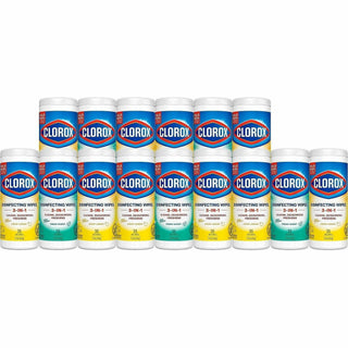 Clorox Disinfecting Cleaning Wipes Value Pack - Ready-To-Use - 35 / Canister - 675 / Pallet - Easy to Use - White