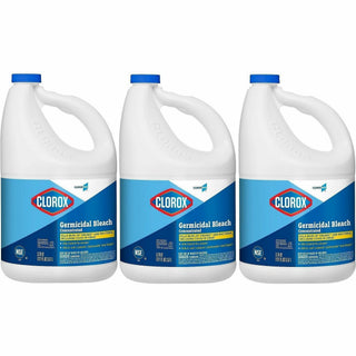 CloroxPro Germicidal Bleach - Concentrate - 121 fl oz (3.8 quart) - 84 / Bundle - Disinfectant, Deodorize - Clear
