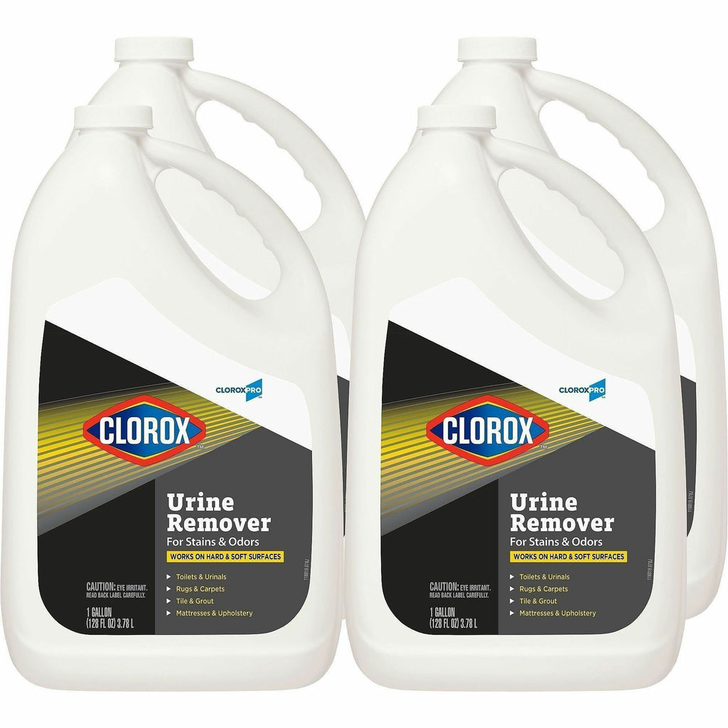 CloroxPro Urine Remover for Stains and Odors Refill - 128 fl oz (4 quart) - 60 / Bundle - Bleach-free - Clear