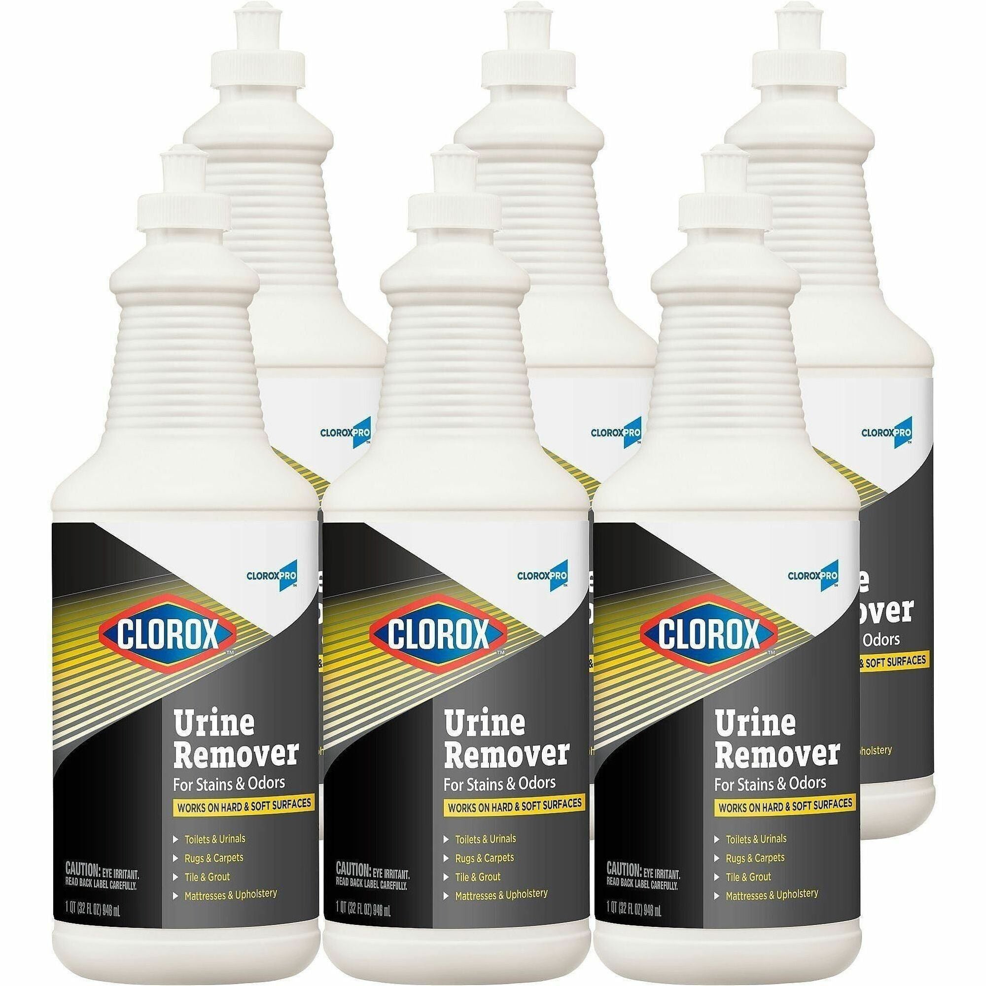 CloroxPro Pull-Top Urine Remover for Stains and Odors - 32 fl oz (1 quart) - 552 / Pallet - Bleach-free - White